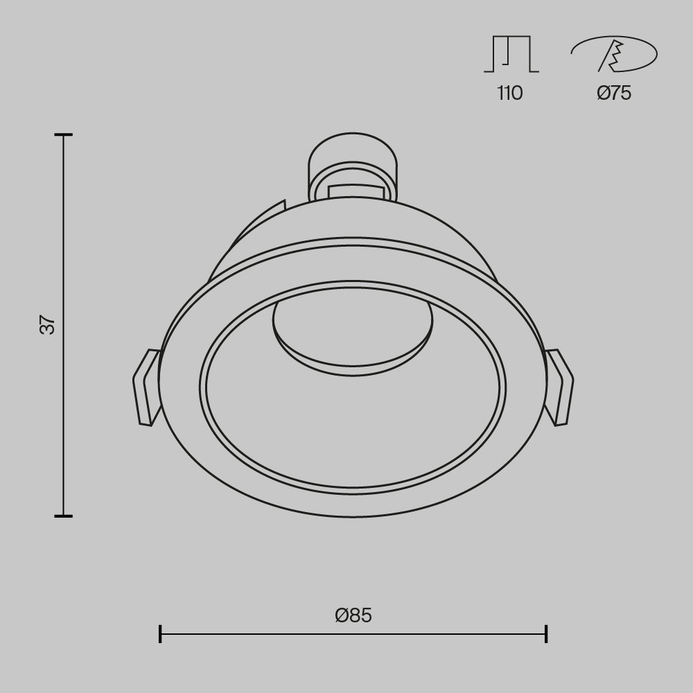Süvisvalgusti DL053-01BMG