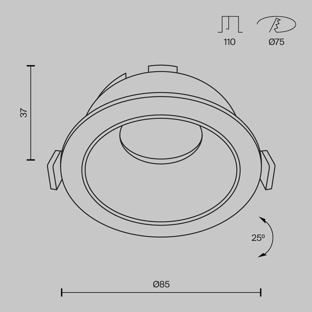 Downlight DL053-01WMG