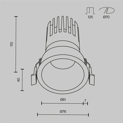 Allvalgusti DL118-15W-2.7K-W