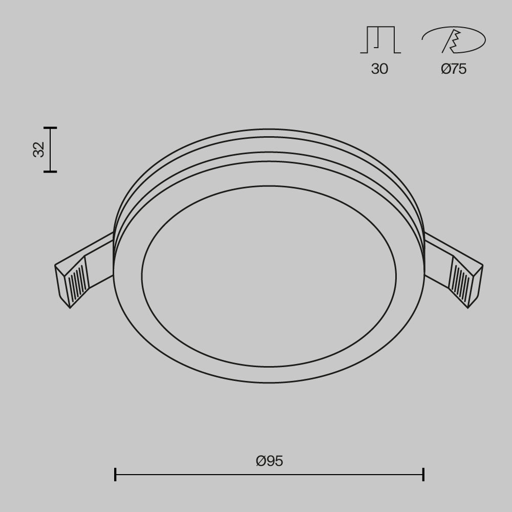 Süvisvalgusti DL303-L12B