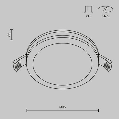Süvisvalgusti DL303-L12B