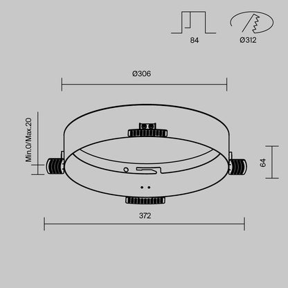 Lisatarvik allvalgustile DLA032-TRS36-W