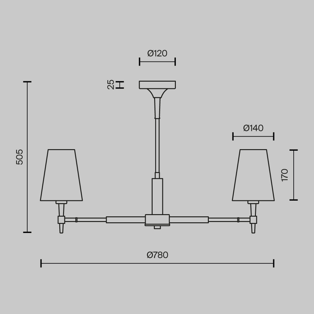 Lühter H001CL-05BS