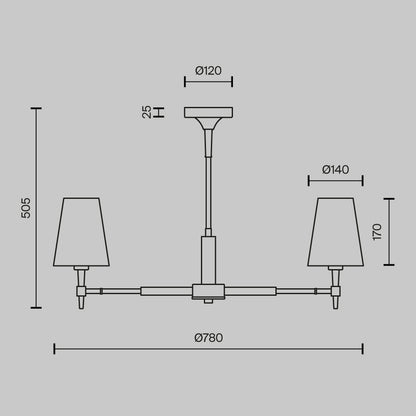 Lühter H001CL-05BS