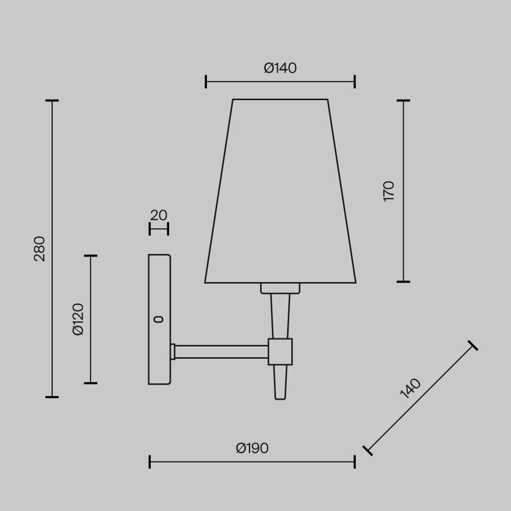 Seinalamp H001WL-01BS