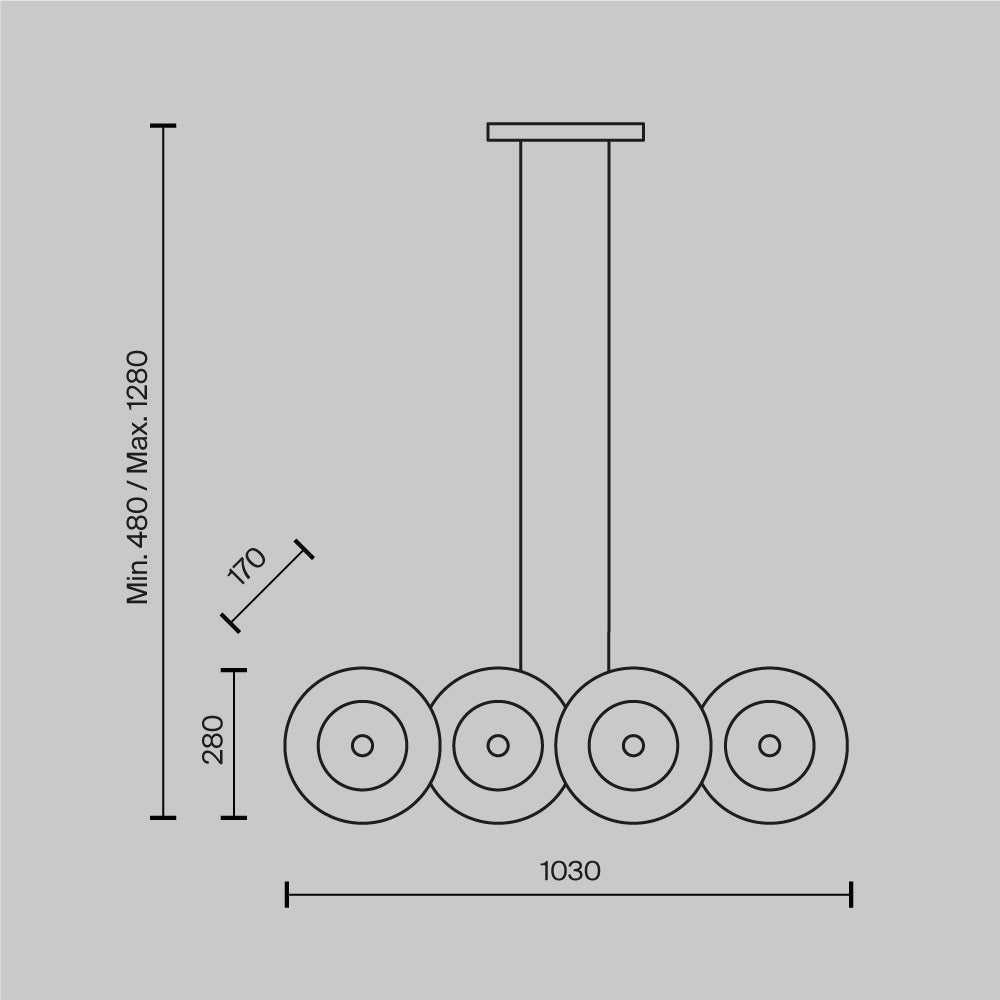 Rippvalgusti MOD007PL-08G1