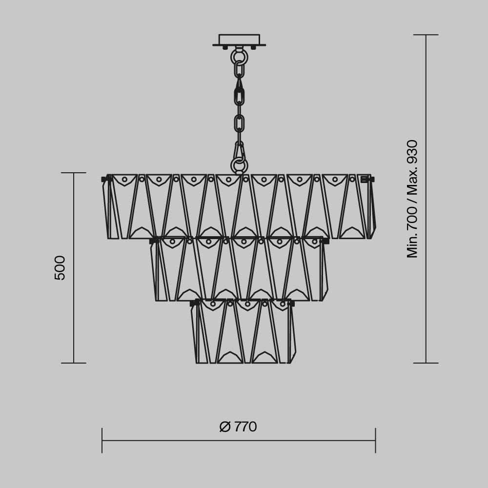 Rippvalgusti MOD043PL-18G