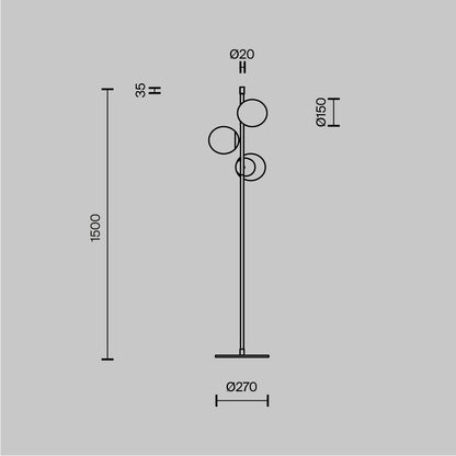 Floor Lamp MOD048FL-03G