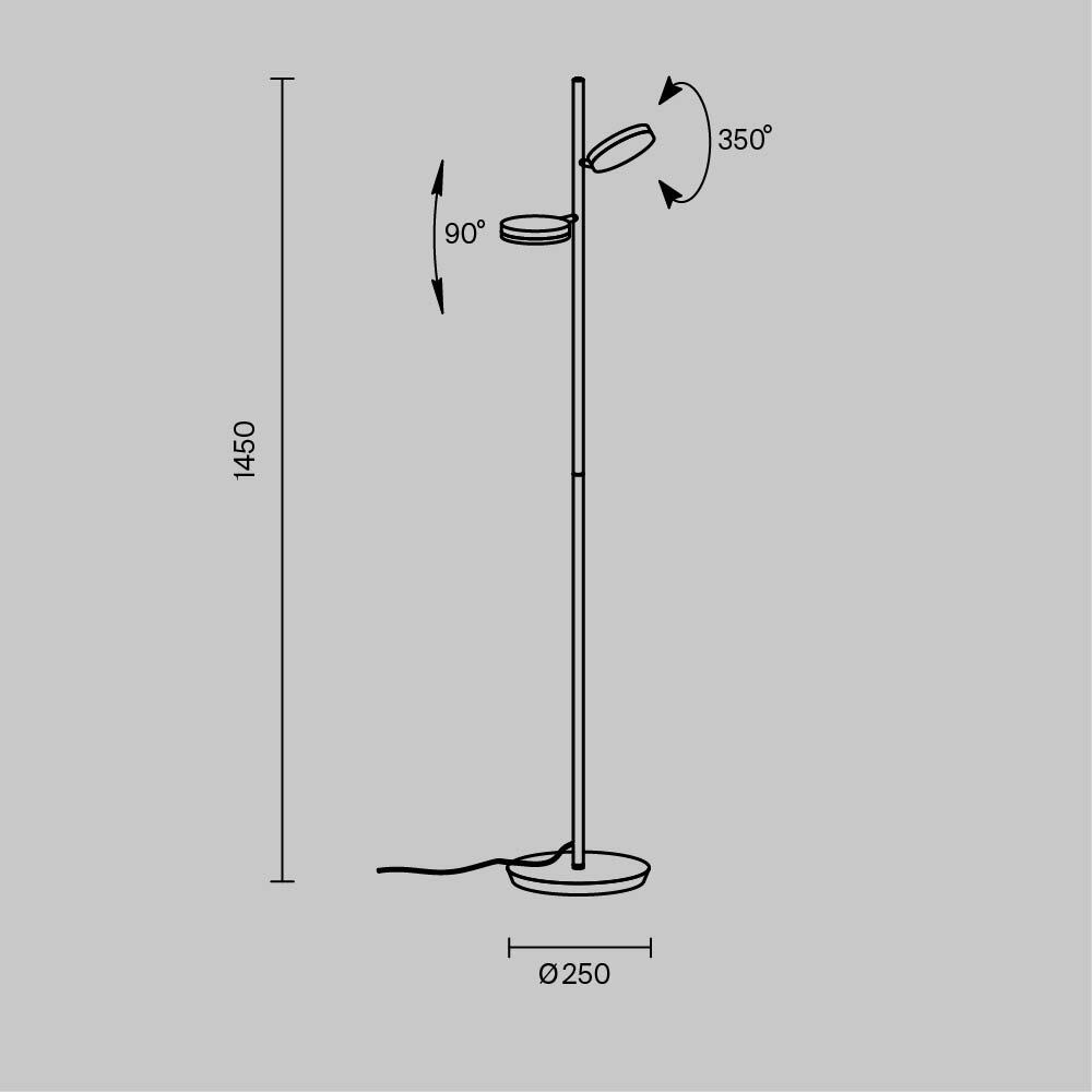 Floor Lamp MOD070FL-L12B3K