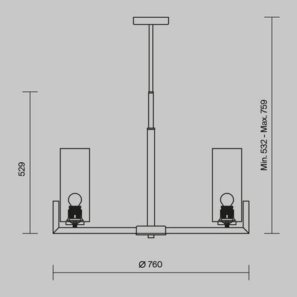 Lühter MOD089PL-08BS