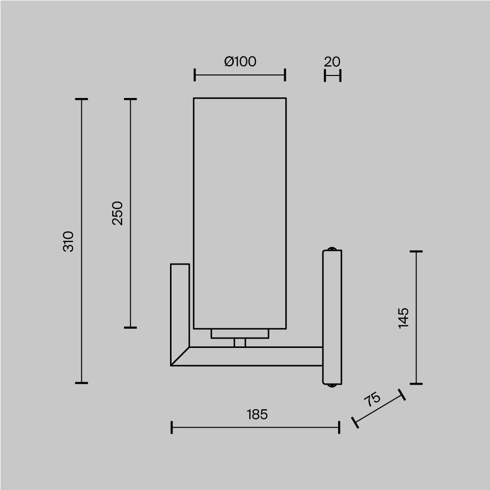 Seinavalgusti MOD089WL-01BS
