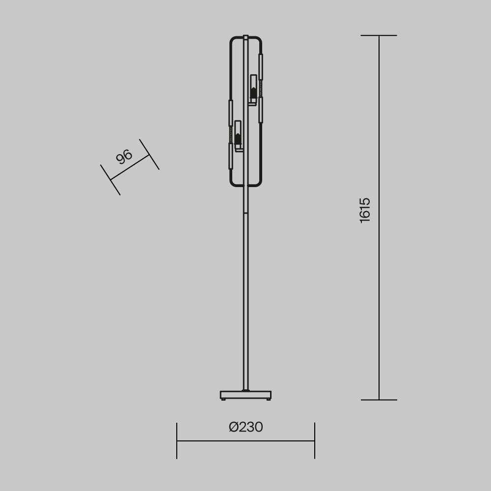 Floor Lamp MOD099FL-02G