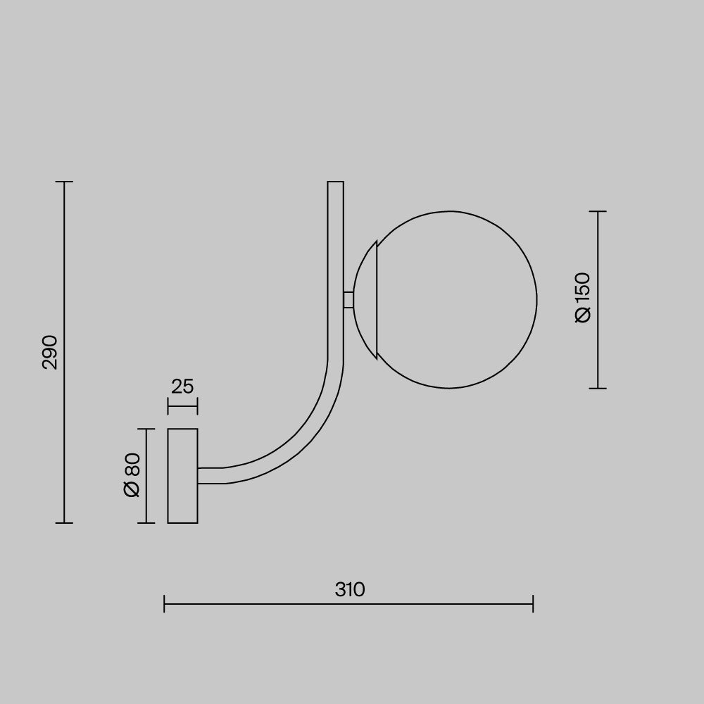 Seinalamp MOD109WL-01BS