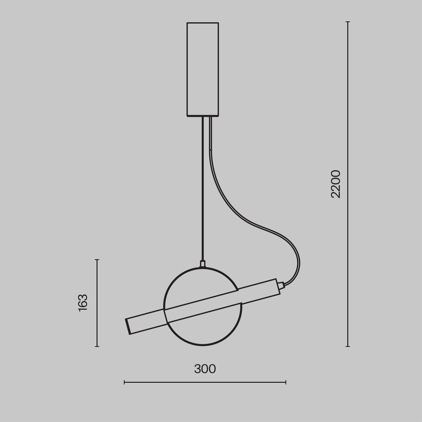 Rippvalgusti MOD150PL-L5BS3K