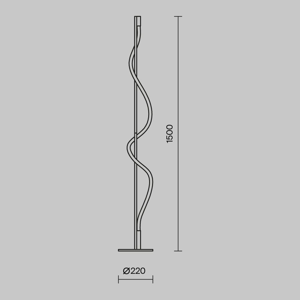 Floor Lamp MOD166FL-L15B3K