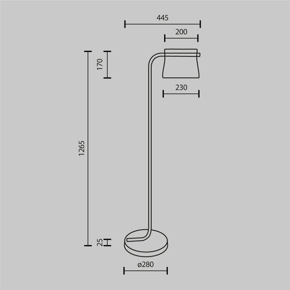 Floor lamp MOD170FL-L8BS3K