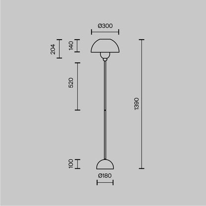 Floor lamp MOD177FL-01B