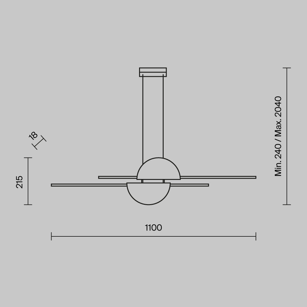Rippvalgusti MOD179PL-L26BS4K