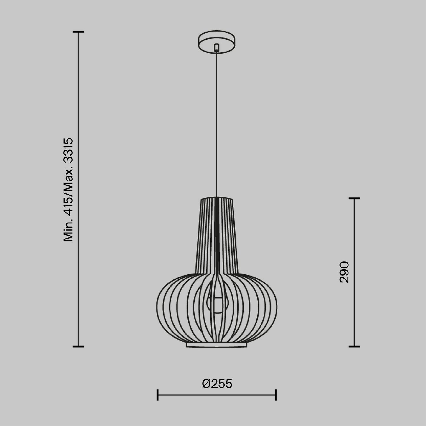 Rippvalgusti MOD193PL-01W