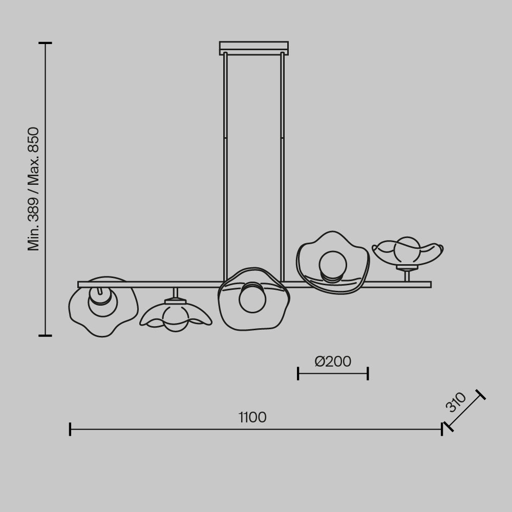 Ripatslamp MOD207PL-05BS