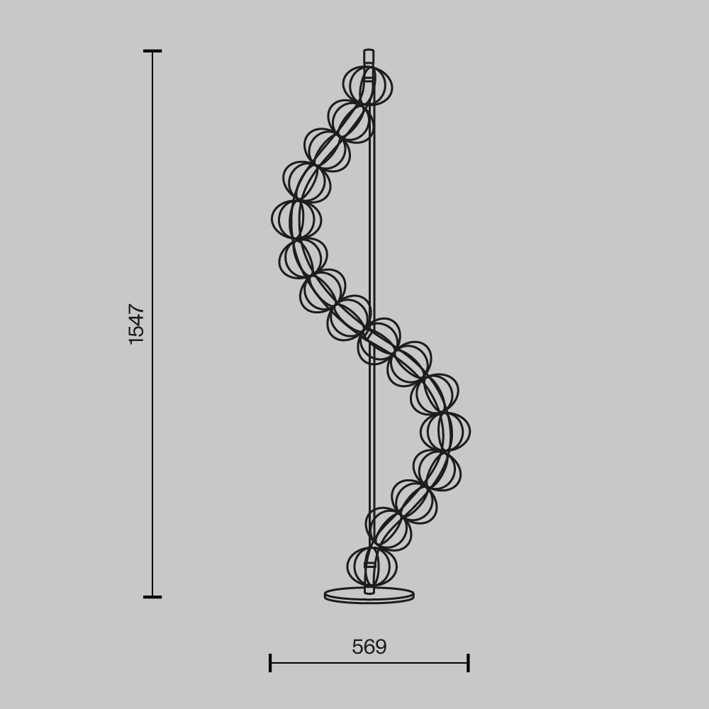 Floor lamp MOD216FL-L38G3K