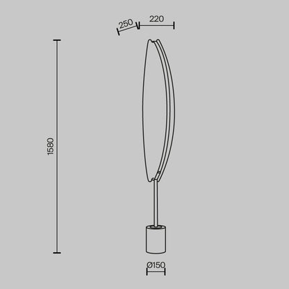 Floor lamp MOD281FL-L33BS3K