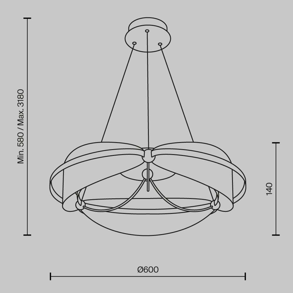 Rippvalgusti MOD281PL-L45BS3K