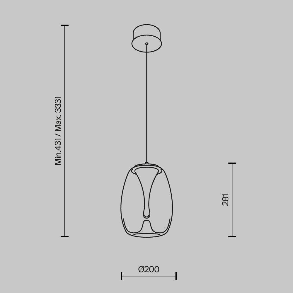 Rippvalgusti MOD282PL-L8G3K1