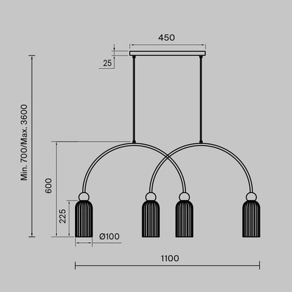 Rippvalgusti MOD302PL-04W