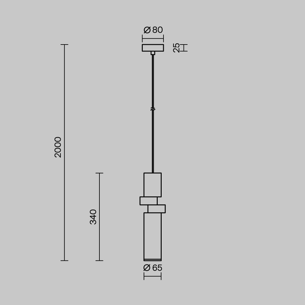 Ripatsvalgusti MOD303PL-01CFL2