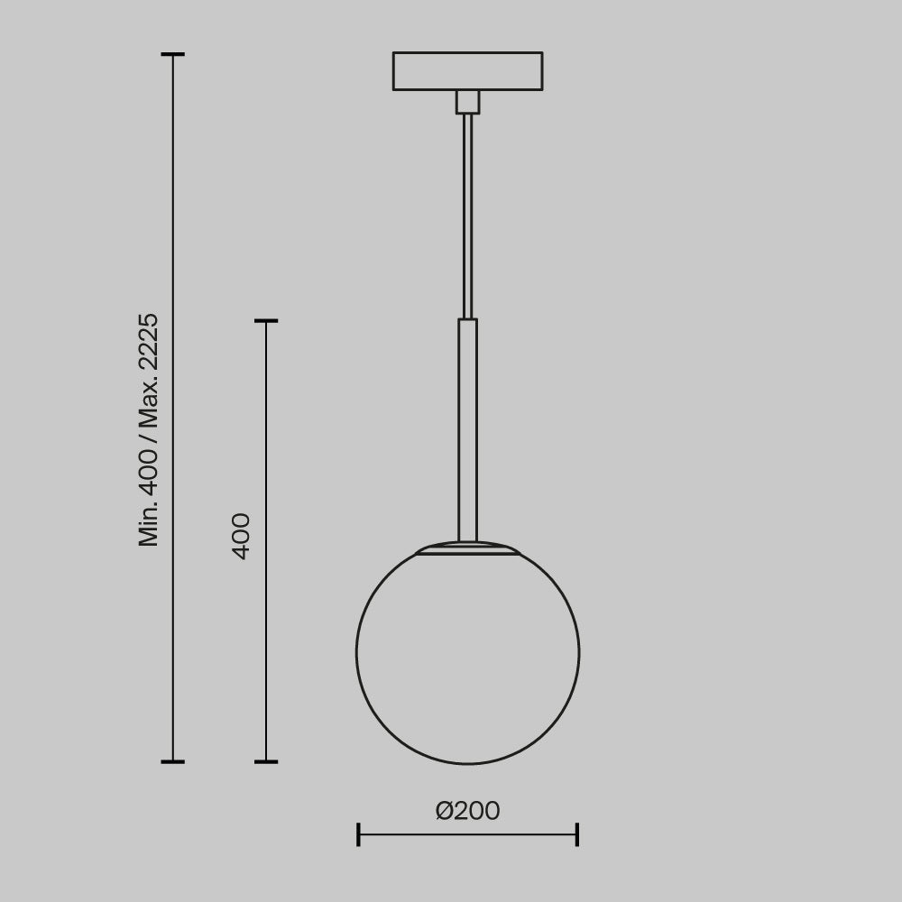 Ripatsvalgusti MOD321PL-01B1