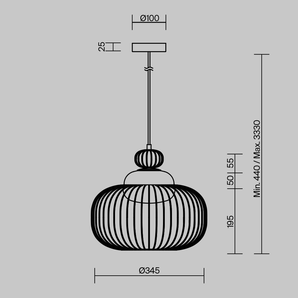 Pendant lamp MOD376PL-01G