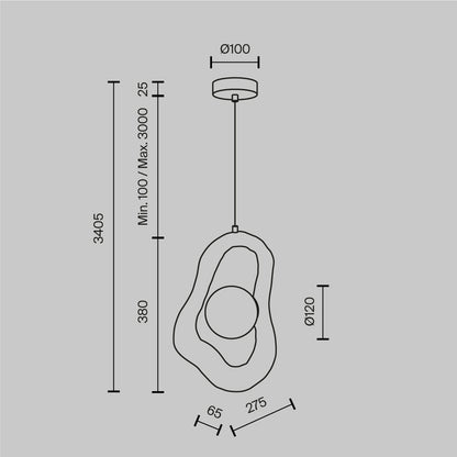 Rippvalgusti MOD380PL-01W