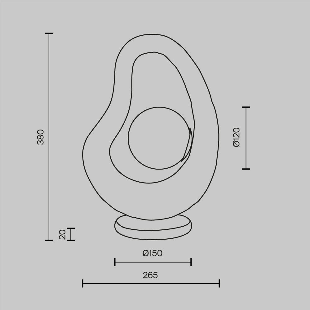 Laualamp MOD380TL-01W