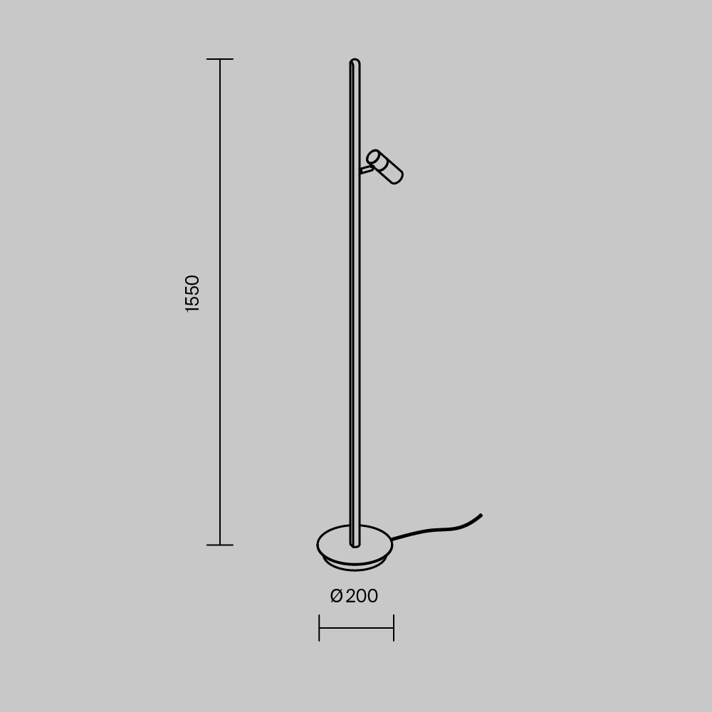 Floor lamp MOD395FL-L28BS3K
