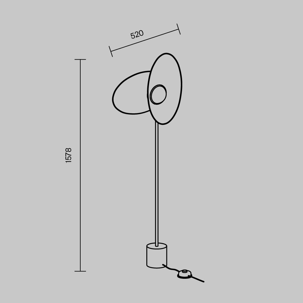 Floor lamp MOD396FL-L10W3K