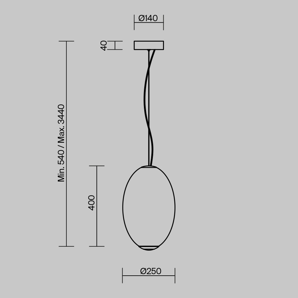 Rippvalgusti MOD397PL-L19CH2.7K