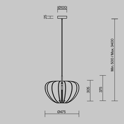 Rippvalgusti MOD398PL-01BR