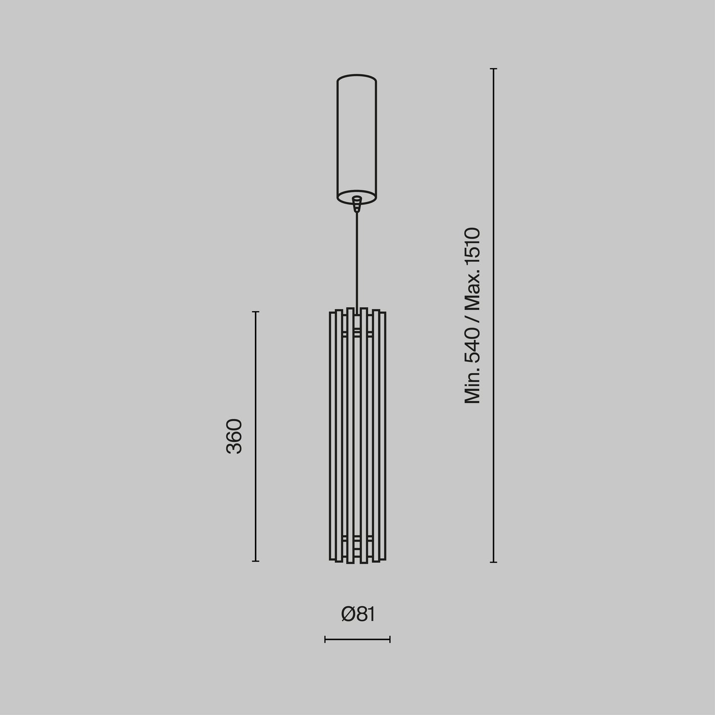 Rippvalgusti MOD410PL-L12BS3K