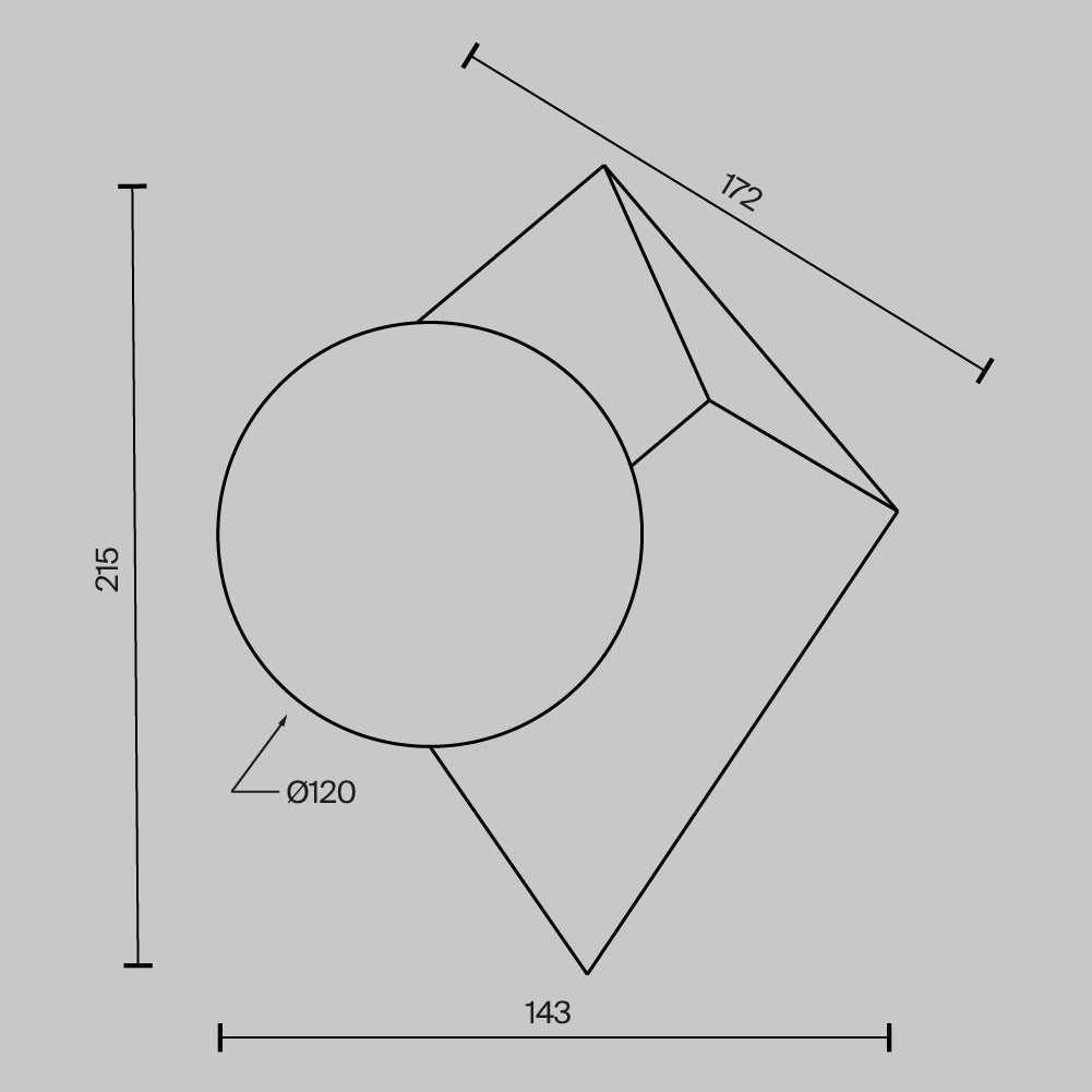 Wall lamp MOD445WL-01CH