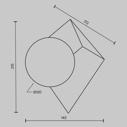 Wall lamp MOD445WL-01CH