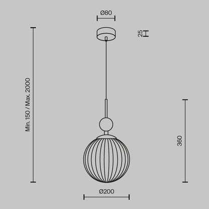 Rippvalgusti MOD453PL-01BG