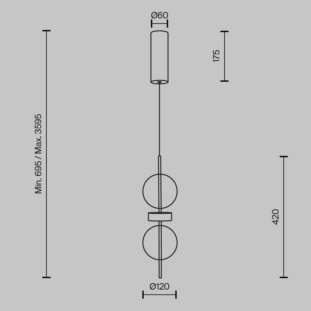 Ripatsvalgusti MOD478PL-L8B3K