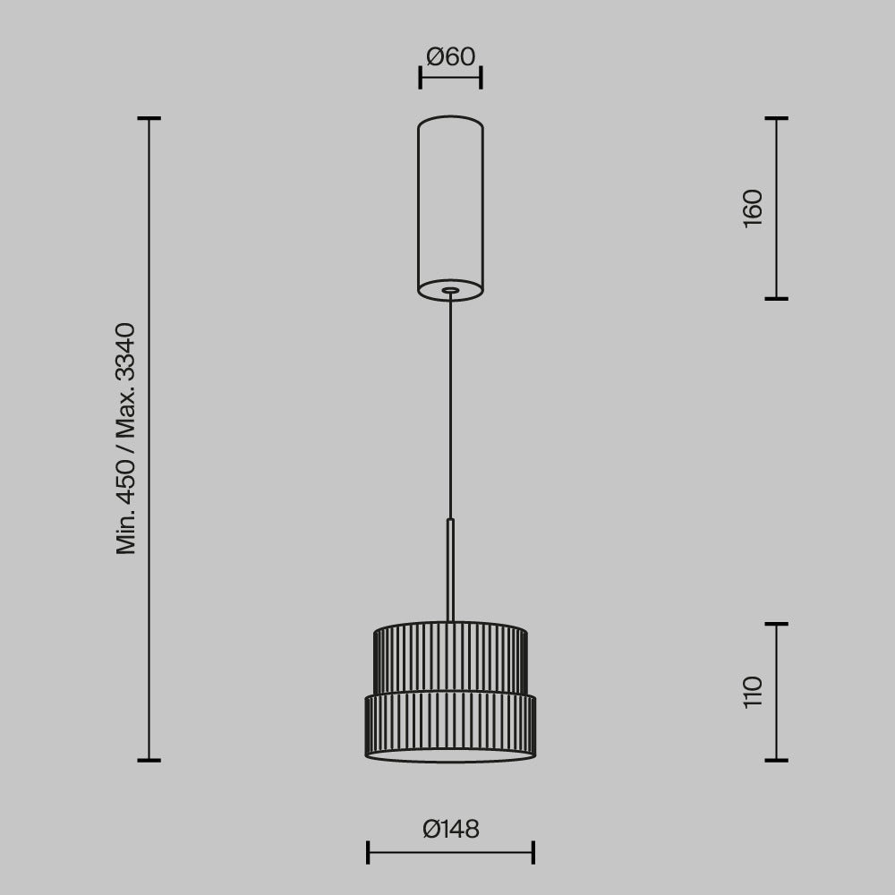 Ripatsvalgusti MOD496PL-L12WK
