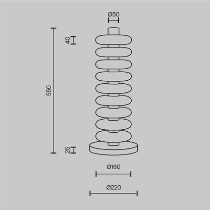 Floor lamp MOD497FL-L19BRK