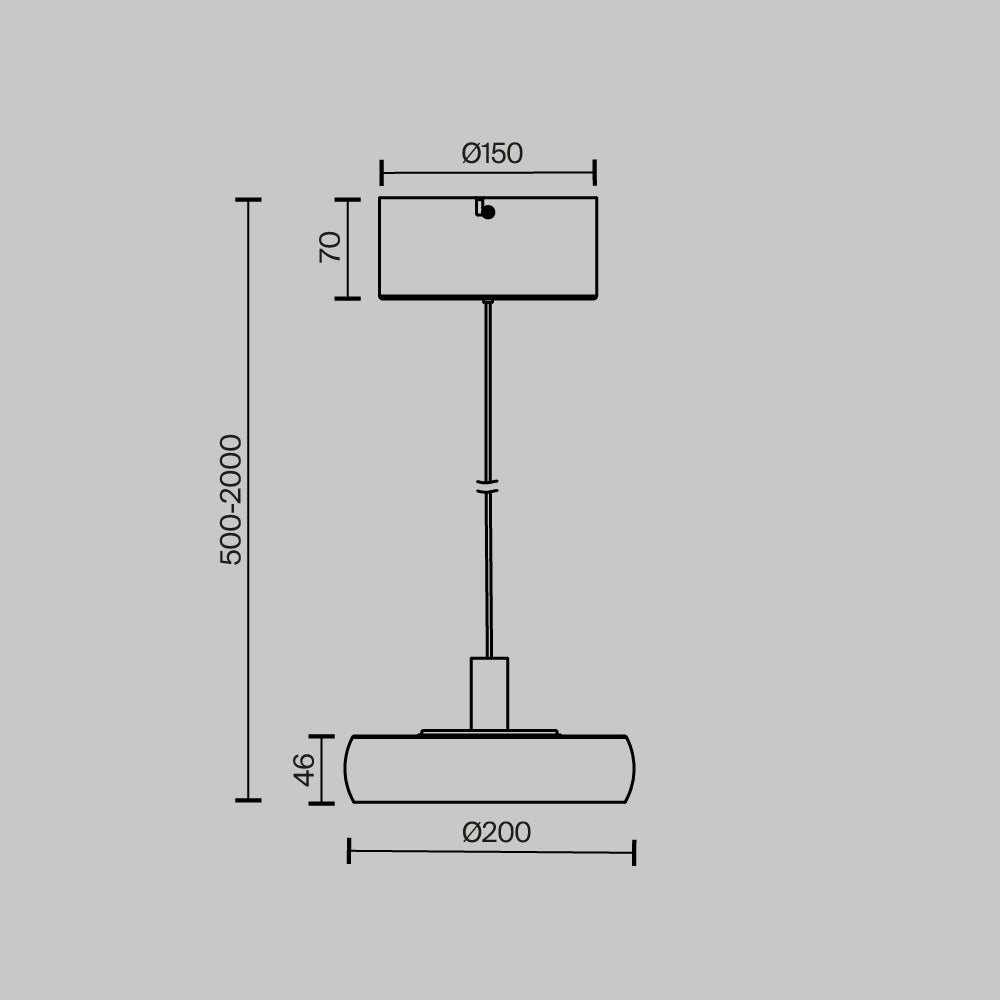 Ripatsvalgusti MOD498PL-L13BK