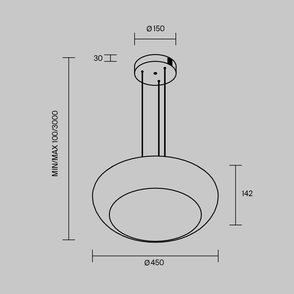 Rippvalgusti MOD501PL-L20BK1