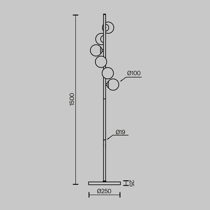 Floor lamp MOD545FL-06G1