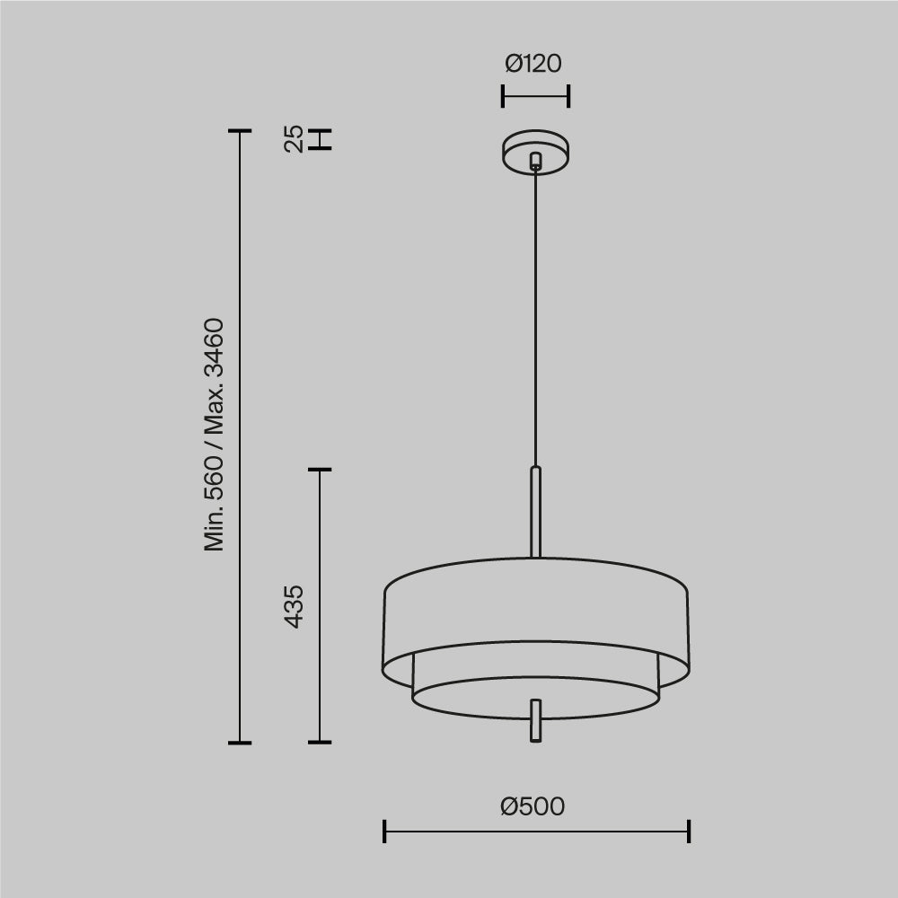 Rippvalgusti MOD613PL-05W