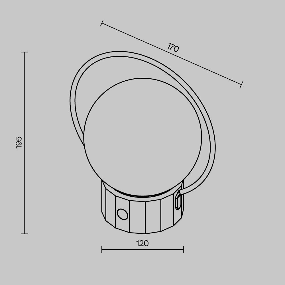 Laualamp O167TL-L3BRK